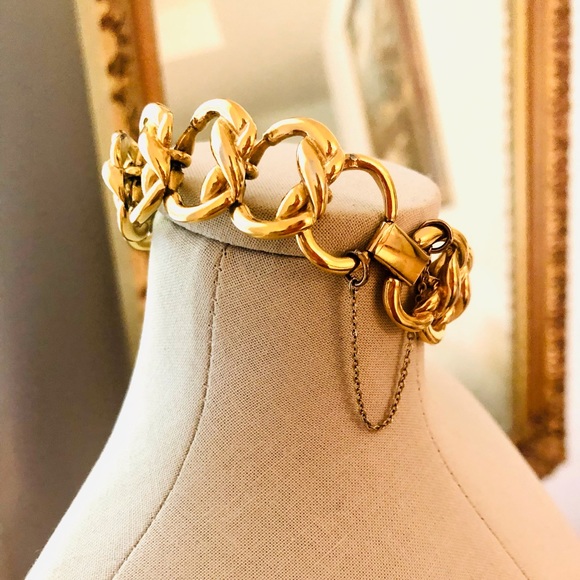 Vintage KREMENTZ Chain Link Bracelet - Picture 4 of 12